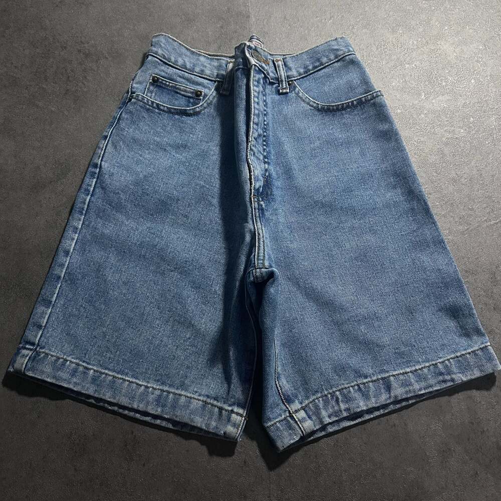 Vintage GUESS High-Rise Medium Wash Denim Bermuda Shorts